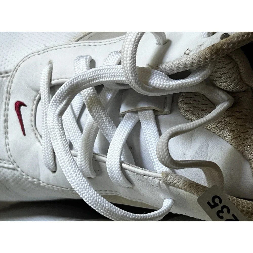 Nike Golf Sneakers Womens 8 39 Sport Performance White Leather Spikes 309888161